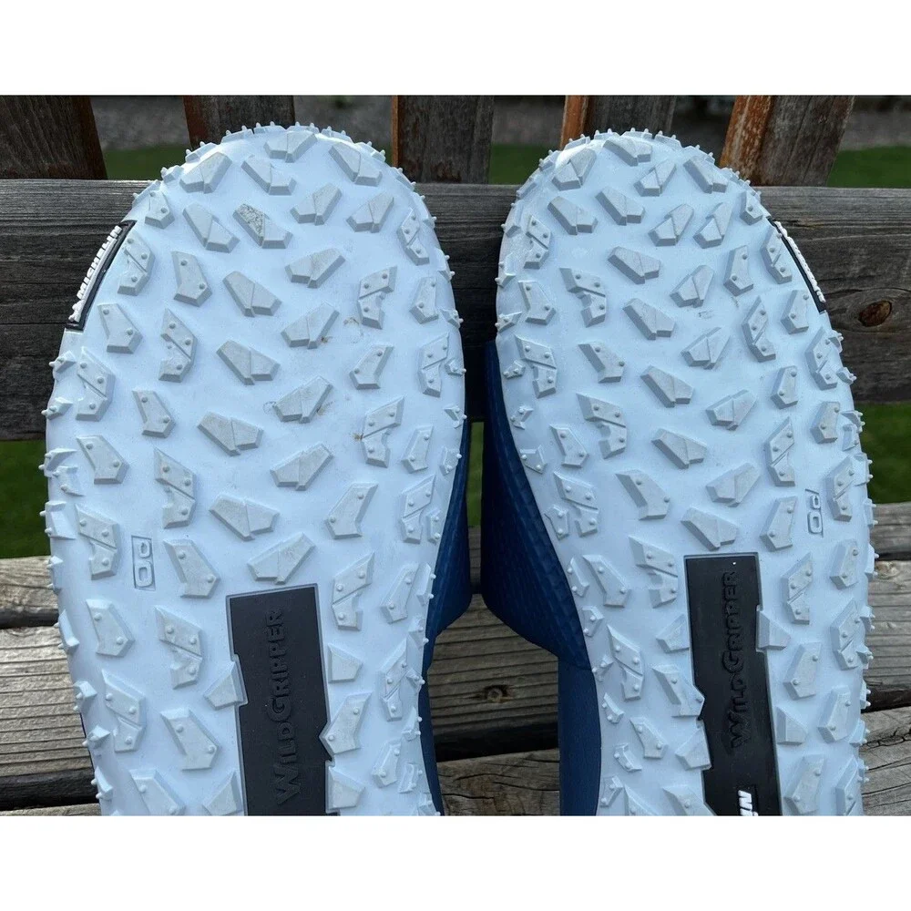 Under Armour Project Rock Brahma Bull Men's 12 Slide Sandals Michelin Soles Blue